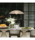 Arlen X-Large Outdoor Pendant Light Black & Rattan IP44-2