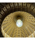 Kai Flush Ceiling Light Brushed Gold & Rattan-6