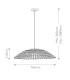 Arlen X-Large Outdoor Pendant Light Black & Rattan IP44-3