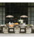 Arlen X-Large Outdoor Pendant Light Black & Rattan IP44-4