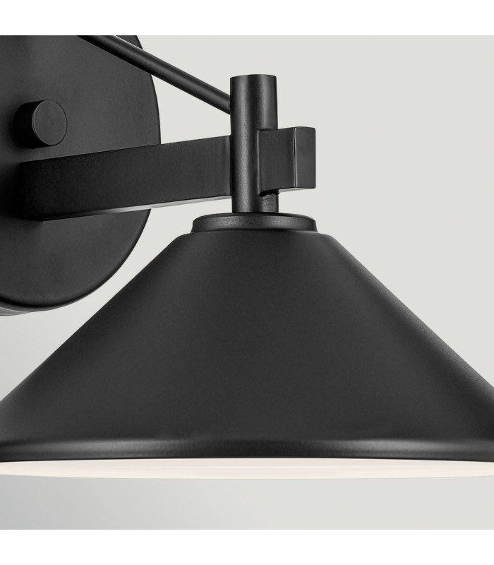 Ripley Small Wall Lantern Black IP44-5