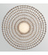 Arlen X-Large Outdoor Pendant Light Black & Rattan IP44-6
