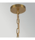Kai Small Pendant Light Brushed Gold & Rattan-4