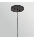Arlen X-Large Outdoor Pendant Light Black & Rattan IP44-8