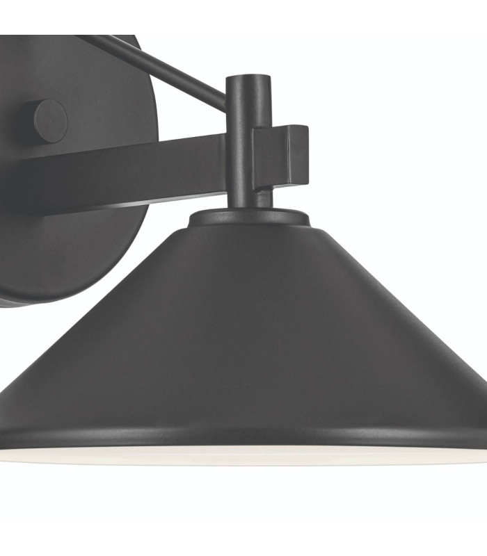 Ripley Small Wall Lantern Black IP44-8