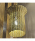 Kai Small Pendant Light Brushed Gold & Rattan-6