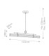 Riven Integrated LED Linear Pendant Light Champagne Bronze 2850K-3