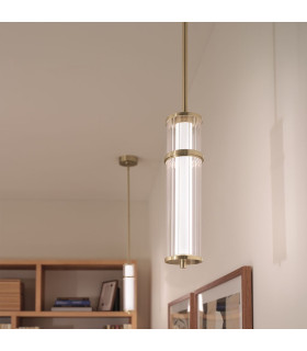Riven Integrated LED Pendant Light Champagne Bronze 2860K-2