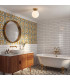 Otis Flush Ceiling Light Brushed Gold IP44-2