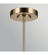 Riven Integrated LED Linear Pendant Light Champagne Bronze 2850K-5