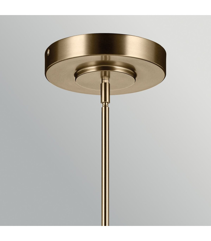 Riven Integrated LED Linear Pendant Light Champagne Bronze 2850K-5