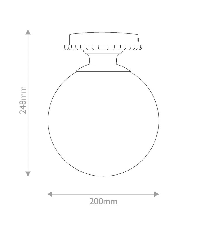 Otis Flush Ceiling Light Brushed Gold IP44-3