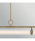 Riven Integrated LED Linear Pendant Light Champagne Bronze 2850K-6
