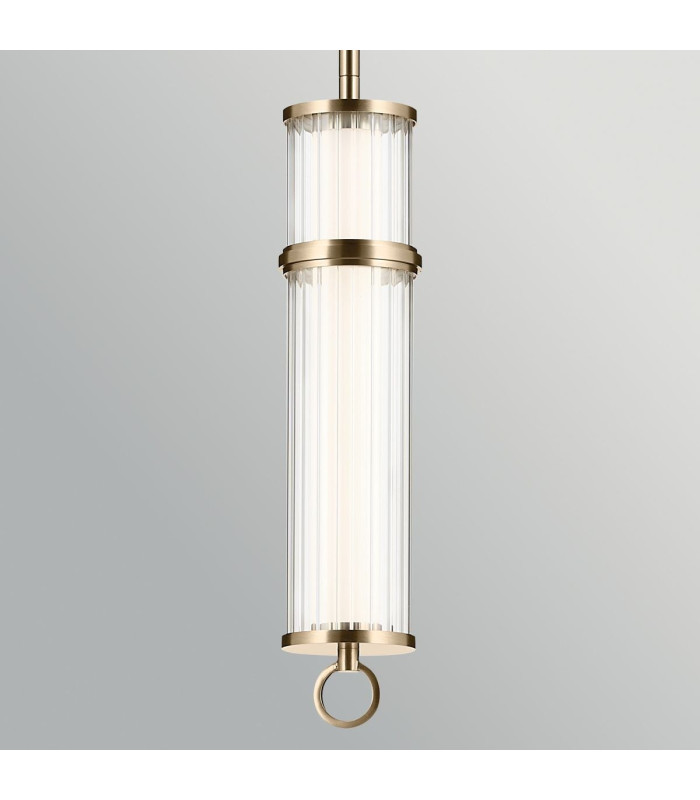 Riven Integrated LED Pendant Light Champagne Bronze 2860K-8