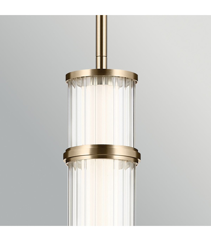 Riven Integrated LED Pendant Light Champagne Bronze 2860K-9