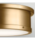 Serca Large Flush Ceiling Light Brushed Natural Brass-5