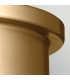 Serca Large Flush Ceiling Light Brushed Natural Brass-6