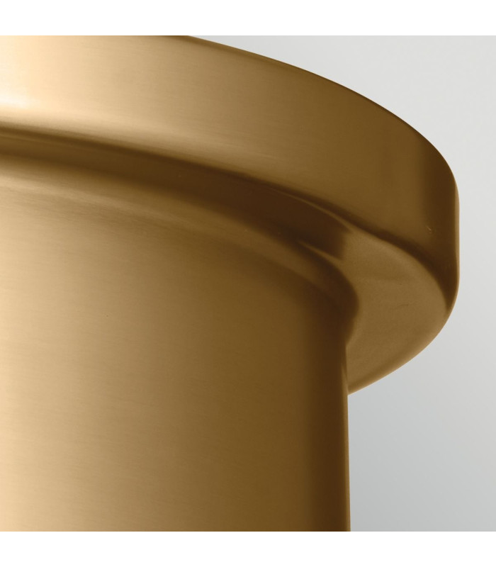 Serca Large Flush Ceiling Light Brushed Natural Brass-6