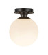 Otis Flush Ceiling Light Matte Black IP44-6