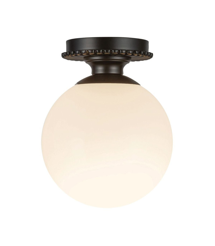 Otis Flush Ceiling Light Matte Black IP44-6
