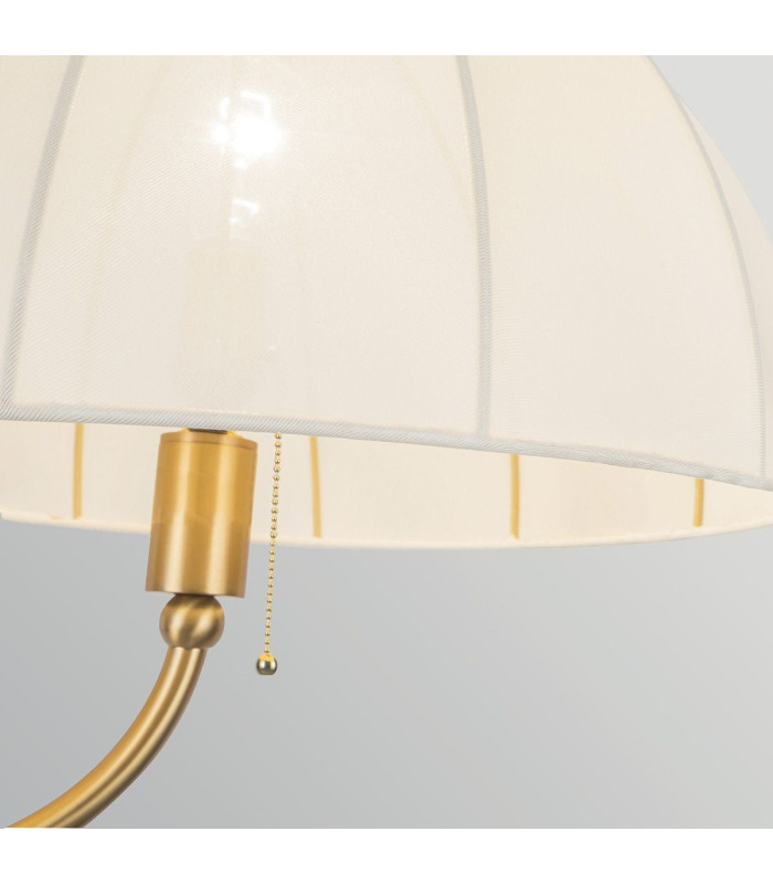 Crosby Floor Lamp Satin Cream & Brushed Gold-4