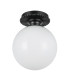 Otis Flush Ceiling Light Matte Black IP44-7
