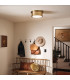 Serca Medium Flush Ceiling Light Brushed Natural Brass-4