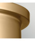 Serca Medium Flush Ceiling Light Brushed Natural Brass-7
