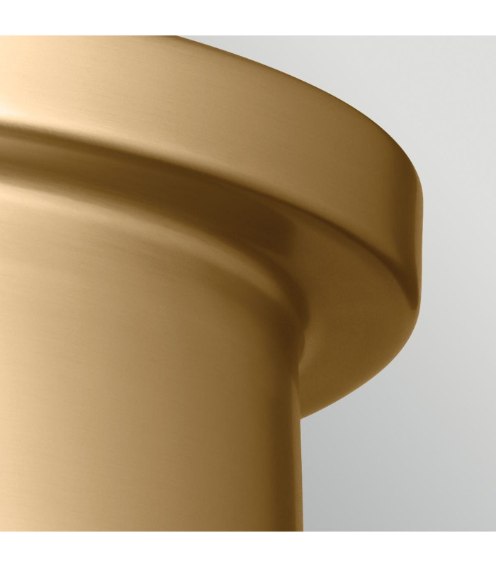 Serca Medium Flush Ceiling Light Brushed Natural Brass-7