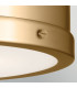 Serca Medium Flush Ceiling Light Brushed Natural Brass-8