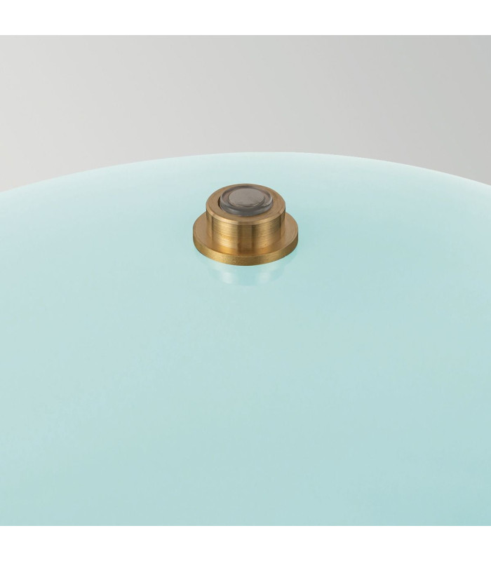 Poppy Integrated LED Medium Table Lamp Cerulean Light Blue 3000K-5