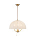 Crosby 4 Light Pendant Light Satin Cream & Brushed Gold-1