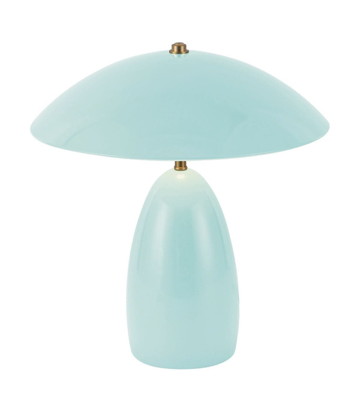 Poppy Integrated LED Medium Table Lamp Cerulean Light Blue 3000K-7