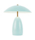 Poppy Integrated LED Medium Table Lamp Cerulean Light Blue 3000K-8