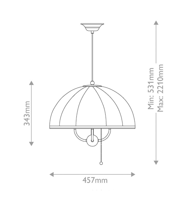 Crosby 4 Light Pendant Light Satin Cream & Brushed Gold-3