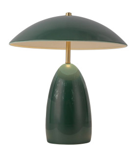 Poppy Integrated LED Medium Table Lamp Pine Green 3000K-1