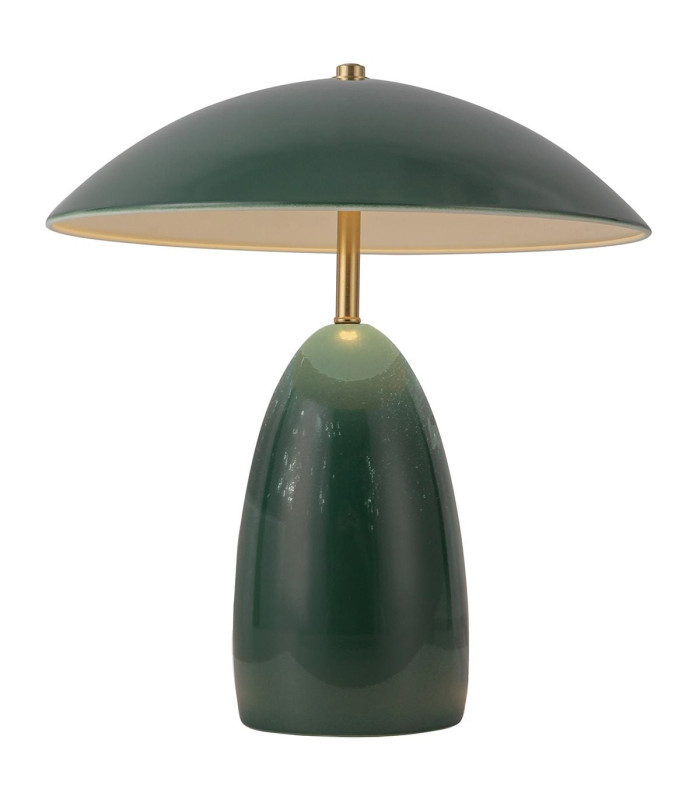 Poppy Integrated LED Medium Table Lamp Pine Green 3000K-1