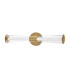 Elin Integrated LED Wall Light Lacquered Brass 3000K IP44-1