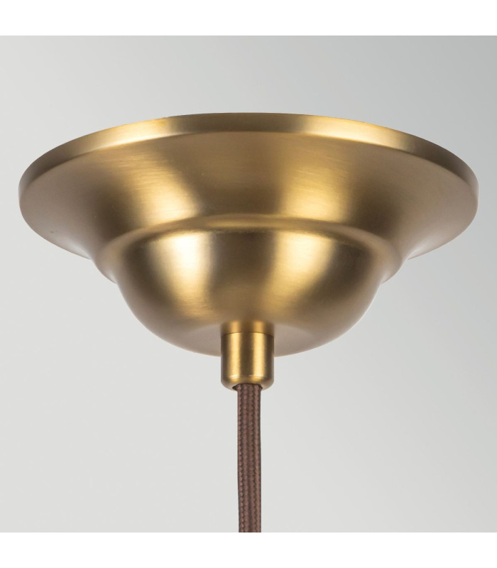 Crosby 4 Light Pendant Light Satin Cream & Brushed Gold-5