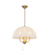 Crosby 4 Light Pendant Light Satin Cream & Brushed Gold-10