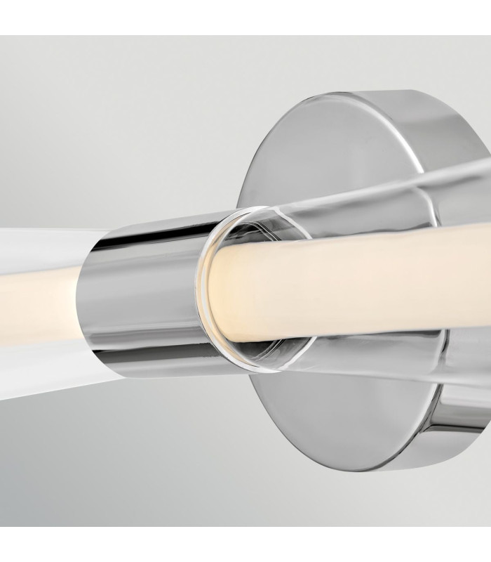 Elin Integrated LED Wall Light Polished Chrome 3000K IP44-3