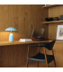 Poppy 12V Integrated LED Rechargeable Small Table Lamp Cerulean Light Blue 3000K-4