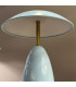 Poppy 12V Integrated LED Rechargeable Small Table Lamp Cerulean Light Blue 3000K-5
