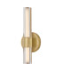 Georgette Small Integrated LED Wall Light Laquered Brass 3000K IP44-1
