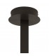 Semi Flush Ceiling Tall 40W LED 2800K, 3200lm, Dimmable Brown Oxide, Frosted Acrylic - 3