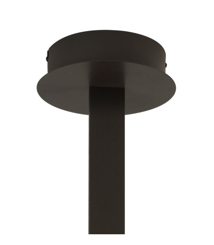 Semi Flush Ceiling Tall 40W LED 2800K, 3200lm, Dimmable Brown Oxide, Frosted Acrylic - 3