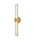 Georgette Medium Integrated LED Wall Light Laquered Brass 3000K IP44-1