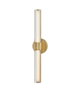 Georgette Medium Integrated LED Wall Light Laquered Brass 3000K IP44-1