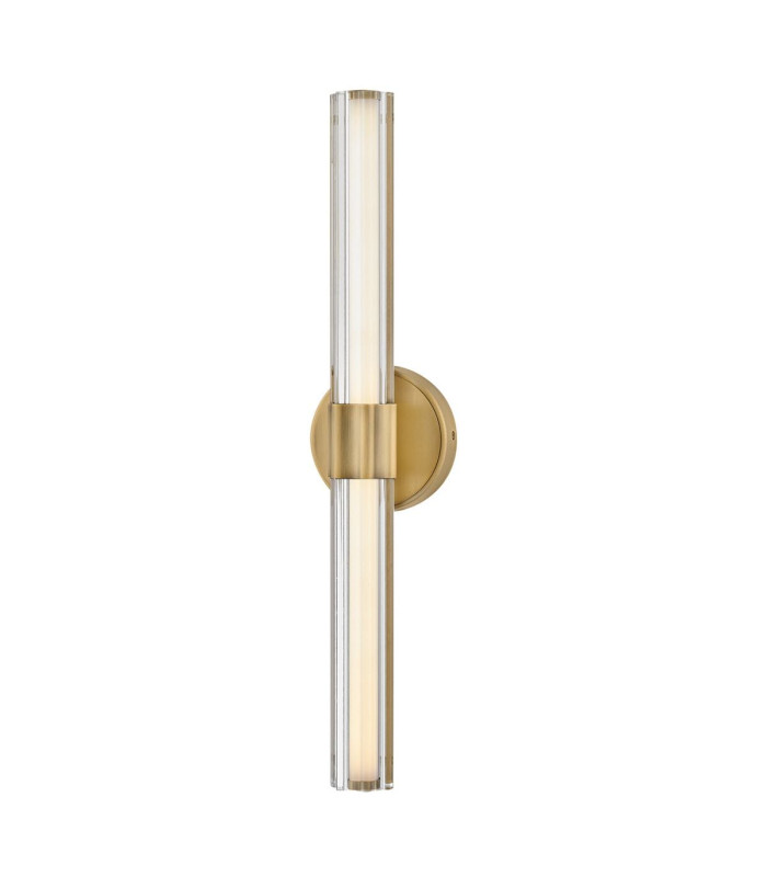 Georgette Medium Integrated LED Wall Light Laquered Brass 3000K IP44-1