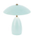 Poppy 12V Integrated LED Rechargeable Small Table Lamp Cerulean Light Blue 3000K-8